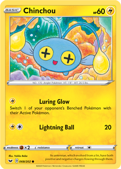 Details about   Pokemon TCG: Chinchou Common Reverse Holo Card 73/214 SM8 Lost Thunder