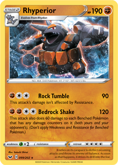 Rhyperior LV.X (145/146) [Diamond & Pearl: Legends Awakened]