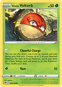 Pokemon Voltorb Sandylion Sticker Card