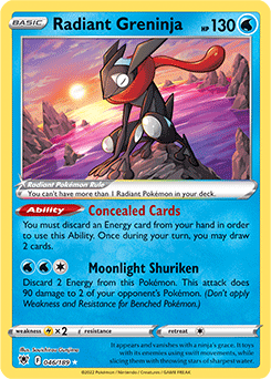 Radiant Greninja | Astral Radiance | Tcg Card Database | Pokemon.Com