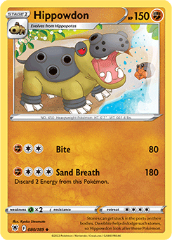 Pokemon Card - Diamond & Pearl 29/130 - HIPPOWDON (rare)