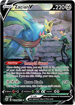 Zacian V swsh10tg TG21