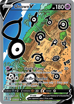 Pokemon Trading Card Game promo 320/S-P Unown V (Rank S)