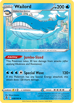 wailord pokemon size