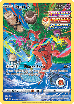  Deoxys V - VSTAR - VMAX - Pokémon 3 Card Set - SWSH266 SWSH267  SWSH268 English : Toys & Games