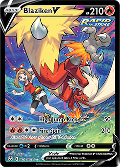Blaziken V | Silver Tempest: Trainer Gallery | TCG Card Database ...