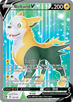Pokemon Card Boltund V 067/192 Rebel Clash NM/M 