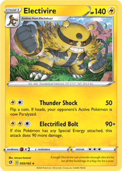 Electivire (carta tipo elétrico rara) - Pokémon TCG Cards