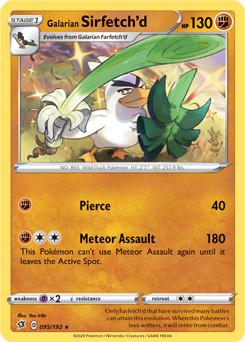 Galarian Sirfetch'd, Rebel Clash, TCG Card Database