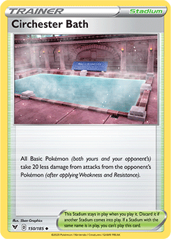 4x Circhester Bath 150/185 NM/M VIVID VOLTAGE Pokemon 