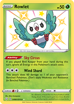 Rowlet Shining Fates Shiny Vault Tcg Card Database Pokemon Com