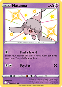 Pokemon Trading Card Game S4a 253/190 S Hatenna (Rank A)