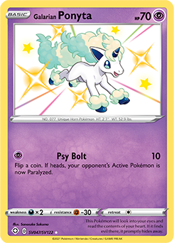 Galarian Ponyta swsh45sv SV047