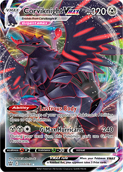 Card Corviknight VMAX 171/163 da coleção Battle Styles