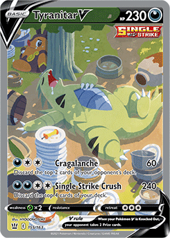 Pokemon Card Tyranitar V S5l RR 046/070 MINT 