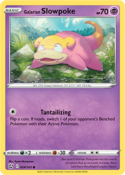 Pokemon Card Chilling Reign 054/198 Galarian Slowpoke Common 
