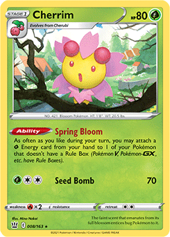 - Pokemon TCG Online Spring Bloom Cherrim DIGITAL ptcgo in Game Card
