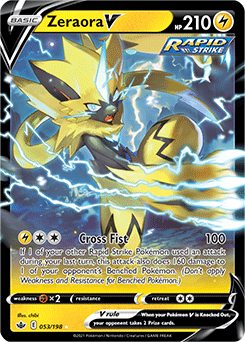 Zeraora V, Chilling Reign, TCG Card Database