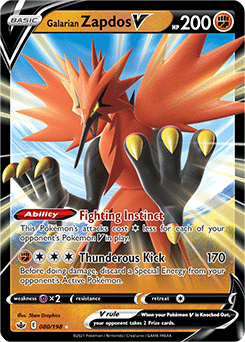  Galarian Articuno Zapdos Moltres - Evolving Skies