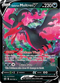 Galarian Moltres V | Chilling Reign | TCG Card Database | Pokemon.com