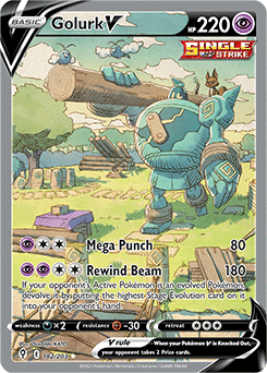 Golurk V (swsh7-181) - Pokémon Card Database - PokemonCard