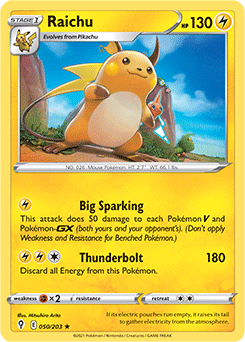 pokemon cards pikachu and raichu