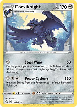 BulbaNewsNOW on X: New Pokémon: Corviknight. It is Flying/Steel-type and  has the Abilities Pressure and Unnerve.  / X