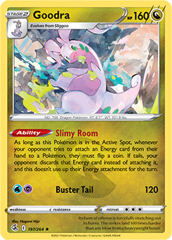 Pokémon Trading Card Game Goodra Holo Foil Mini Album Primal Clash 2-pack 