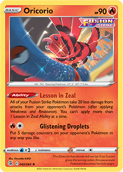 Oricorio | Fusion Strike | TCG Card Database | Pokemon.com