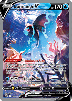 Lumineon V | Brilliant Stars | TCG Card Database | Pokemon.com