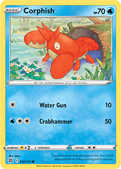 4x Pokemon SM Crimson Invasion Corphish 24/111 Common Card 