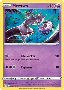 Pokemon Mewtwo Card