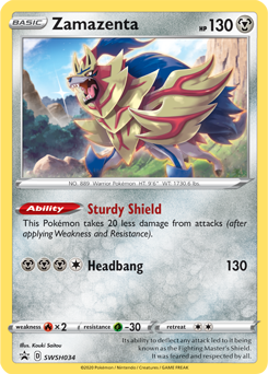 Zamazenta V, Sword & Shield, TCG Card Database