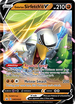  Pokemon - Galarian Farfetch'd SV063/SV122 - Shining Fates -  Shiny Vault - Card : Toys & Games