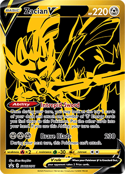 195/202 Zacian V, Rare Ultra Card