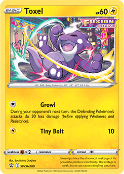 Pokemon Trading Card Game S4a 240/190 S Toxel (Rank A)