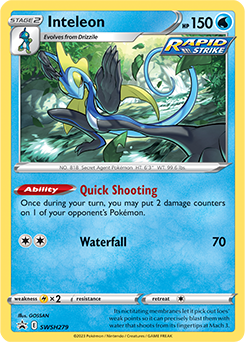 Inteleon Pokemon Card Lot – 3 Cards From Sword & Shield Evolution Set (May Include Reverse Foil!) - View #10