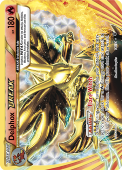Pokemon Card Ultra Rare Holo NM Delphox BREAK 14/124 Fates Collide 