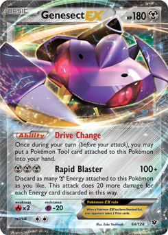 SHINY Genesect BW99 Black Star Promo Ultra Rare Holo Pokemon TCG card =  Played Values - MAVIN