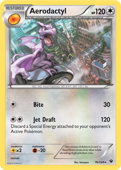 Carta Pokemon Aerodactyl Ex Original (condição Sp)