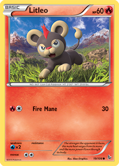 Pokemon TCG Card: Litleo Common Sun & Moon Lost Thunder SM8 50/214