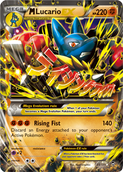 M/Mega Lucario (55/111) – Cartão Pokemon XY Furious Fists Holo :  : Brinquedos e Jogos