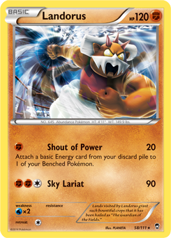 Landorus Xyfurious Fists Tcg Card Database Pokemoncom