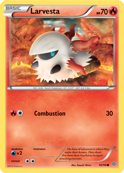Pokemon Cards 4x Larvesta 029/189 Playset Darkness Ablaze NM/M 