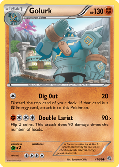 Toine Lay on X: Golurk V (Single Strike) PCC - Mega Punch 80 PPCC - Rewind  Beam 180 If your opponent's Active Pokémon is an evolved Pokémon, devolve  it by putting the