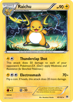 pokemon cards pikachu and raichu