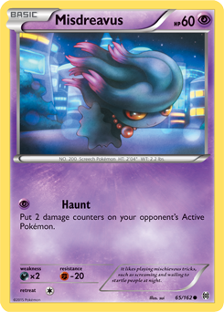 Misdreavus Altered Art Pokemon Trading Card