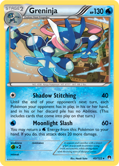 greninja ex pokemon card