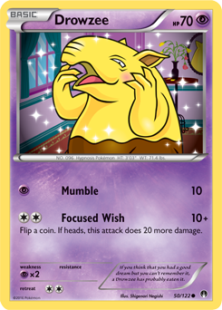 4x Pokemon XY Evolutions Drowzee 49/108  Common Card 