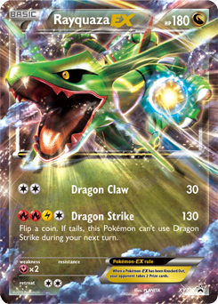 M Rayquaza ex pokemon card